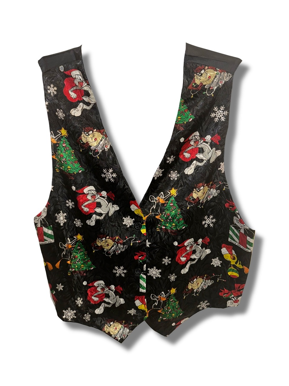 Vtg 1993 Looney Tunes Christmas Vest